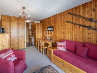 Cozy alpine retreat! This charming property features warm wooden interiors, creating a welcoming atmosphere.