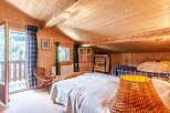 Discover the charm of this cozy wooden cabin, perfect for a mountain getaway.