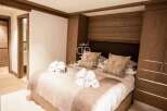 Experience luxury in this stunning bedroom.