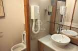 This property boasts a modern bathroom design.