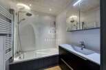 Discover a modern bathroom with a sleek design.