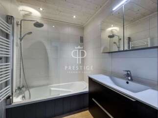 Discover a modern bathroom with a sleek design.