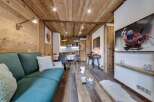 Experience the charm of this cozy apartment, featuring stunning wooden accents throughout.