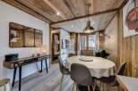Experience rustic charm in this stunning property, featuring exquisite wooden paneling throughout.