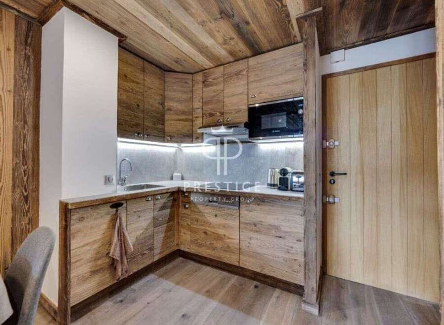 Experience rustic elegance in this stunning kitchen.