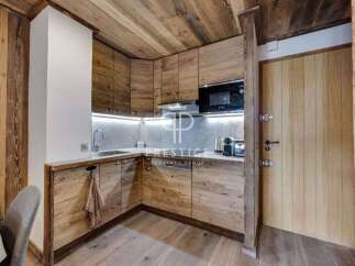 Experience rustic elegance in this stunning kitchen.