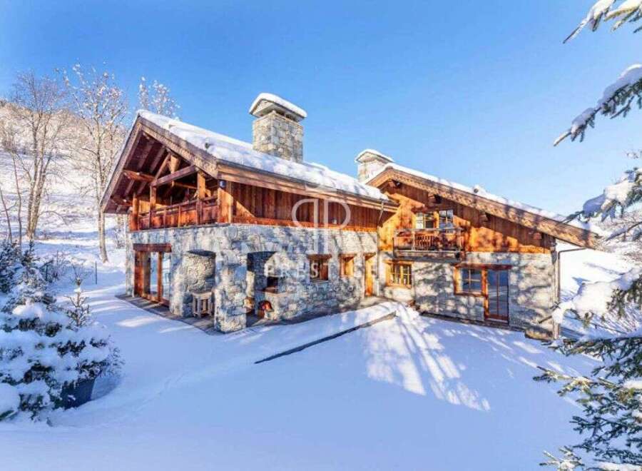 Discover a stunning chalet nestled in a winter wonderland.