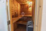 Step into your private oasis with this stunning sauna.