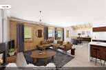 This stunning property boasts a modern interior design with a cozy and inviting atmosphere.