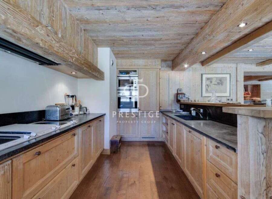 Experience rustic elegance in this stunning kitchen.