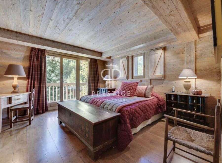 Experience rustic charm in this cozy bedroom.