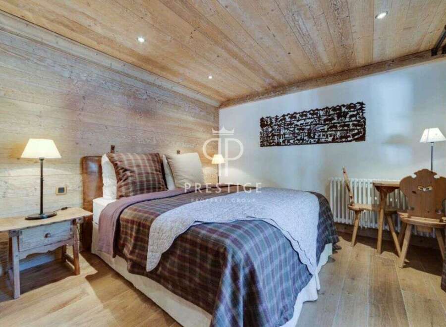 Experience rustic charm in this cozy bedroom.