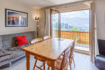 Enjoy breathtaking mountain views from this charming apartment.