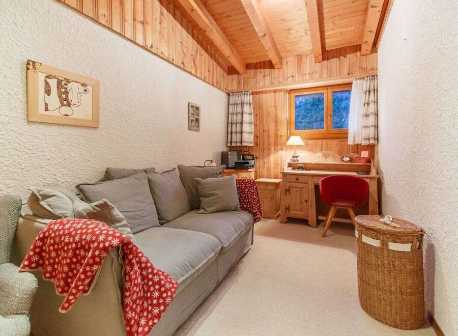 Cozy cabin retreat with rustic charm.