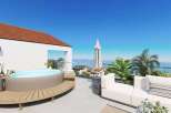 Luxury rooftop terrace with stunning lake views.