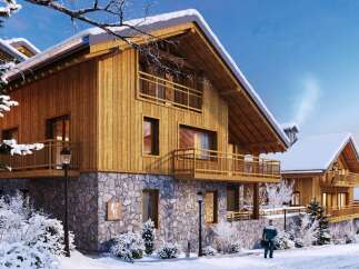 Experience the charm of a winter wonderland in this stunning chalet.