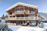 This stunning chalet boasts a prime location with breathtaking mountain views.