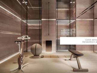 Indulge in tranquility at this luxurious property featuring a dedicated relaxation area.