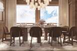 Luxury chalet with breathtaking mountain views.