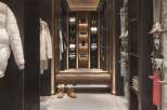 This luxurious ski chalet boasts a stunning, custom-designed ski and boot room.