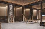 Luxury home gym and sauna with state-of-the-art equipment.