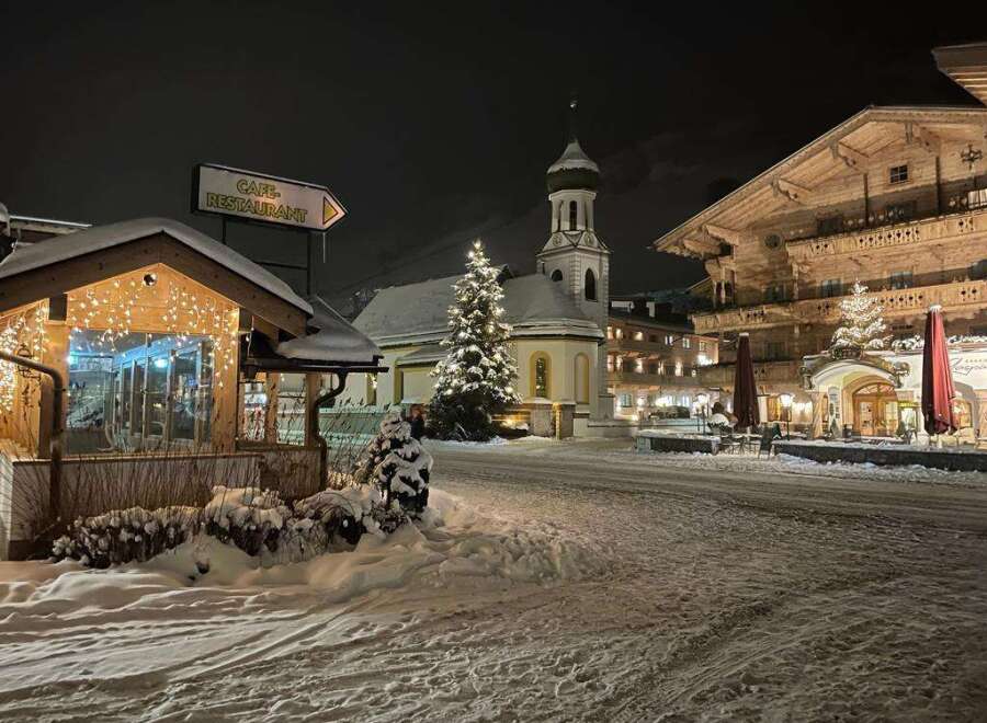 Experience the charm of a winter wonderland in this picturesque village.