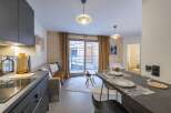 Discover modern living in this stylish apartment! Featuring a sleek kitchen, cozy living area, and a dining space perfect for entertaining.