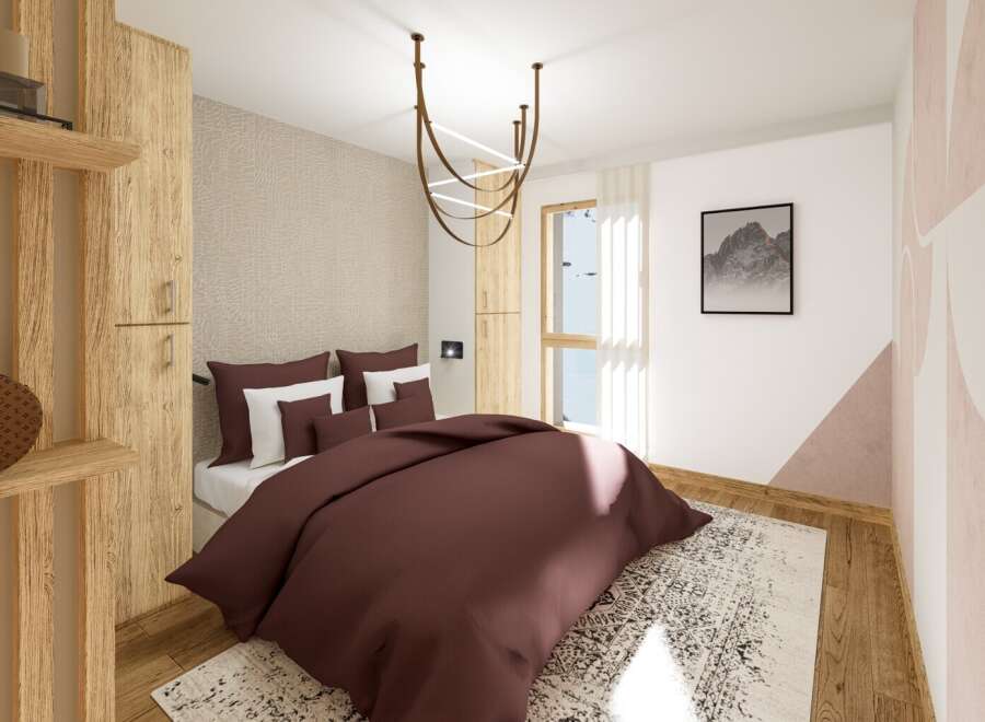 Step into a serene bedroom retreat.