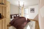 Step into a serene bedroom retreat.