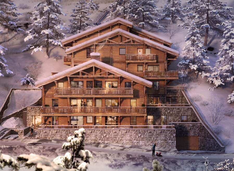 Experience the ultimate winter escape in this stunning chalet nestled in a snowy wonderland.