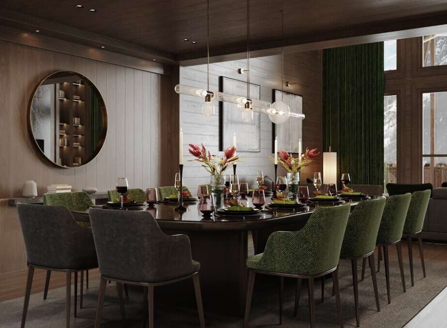 Experience luxury dining in this exquisite property.