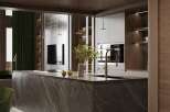 Discover modern luxury in this stunning kitchen design.