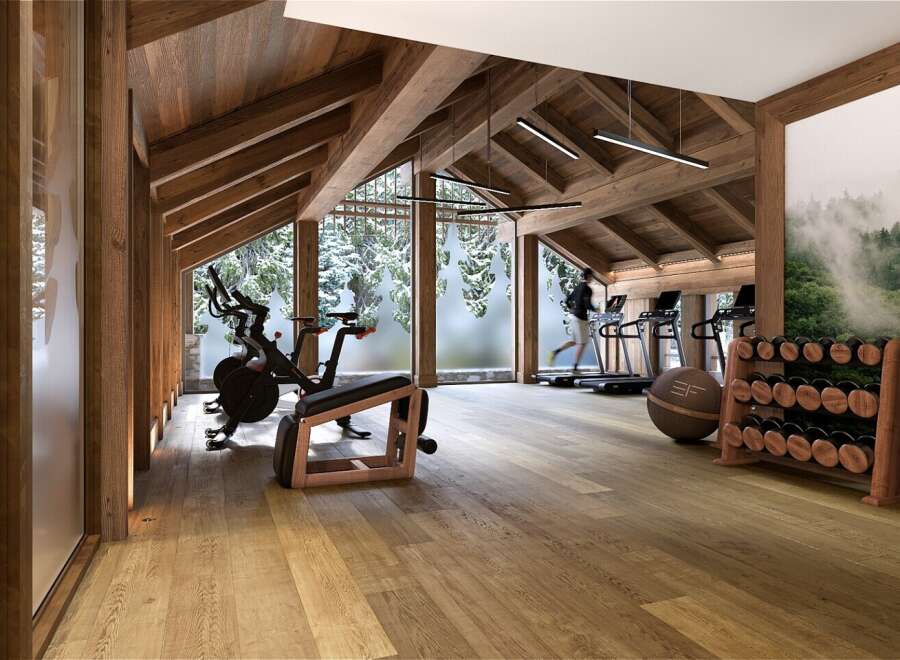Experience the ultimate fitness retreat in this stunning gym.