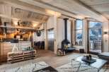 Luxury chalet apartment with breathtaking mountain views.