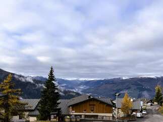 Nestled in the French Alps, this charming chalet offers breathtaking mountain views.