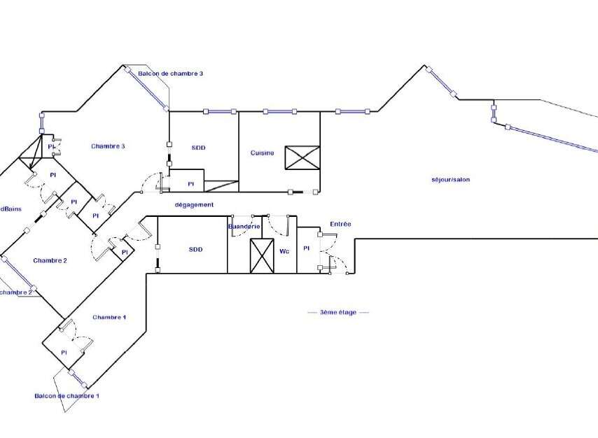 Discover a stunning apartment featuring a spacious living area and a modern kitchen.