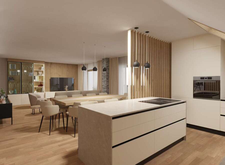 Experience modern living in this stunning property, featuring a spacious open-plan design.