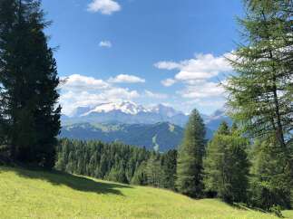 Experience breathtaking mountain views from this stunning property.