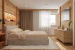 Experience the epitome of comfort in this beautifully designed bedroom.