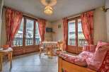Cozy apartment in the French Alps with stunning mountain views.