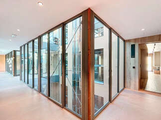 Step into a modern architectural marvel with this stunning property.