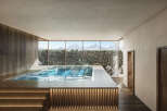 Indulge in luxury with this stunning indoor pool, boasting breathtaking mountain views.