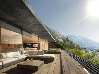 Luxury mountaintop home with breathtaking views.