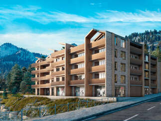 Luxury mountain apartments with stunning views.