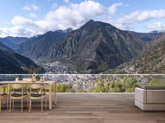 Luxury mountain retreat with breathtaking panoramic views.