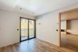 This stunning property boasts a modern interior with beautiful wooden flooring throughout.