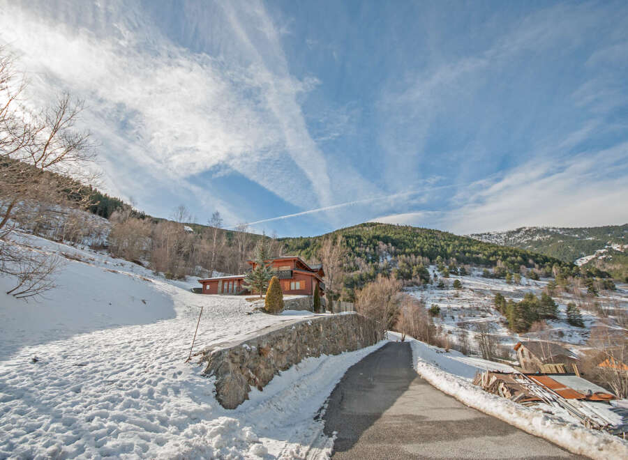 Mountain chalet with stunning views.