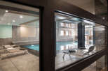 This stunning indoor pool is perfect for a relaxing escape.