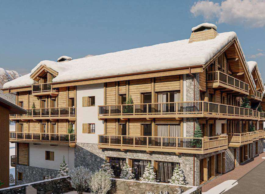 Luxury chalet apartments in the mountains with stunning views.