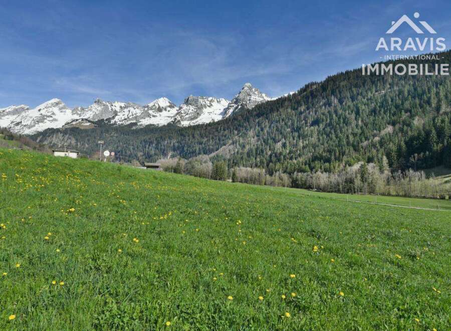Discover this idyllic plot of land, nestled in the heart of the Swiss Alps.